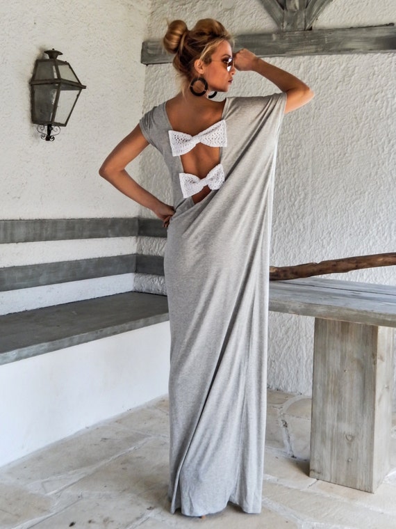 knee length dresses for ladies Black Shoulder Bow Detail Maternity Maxi Sweater Dress main image 0