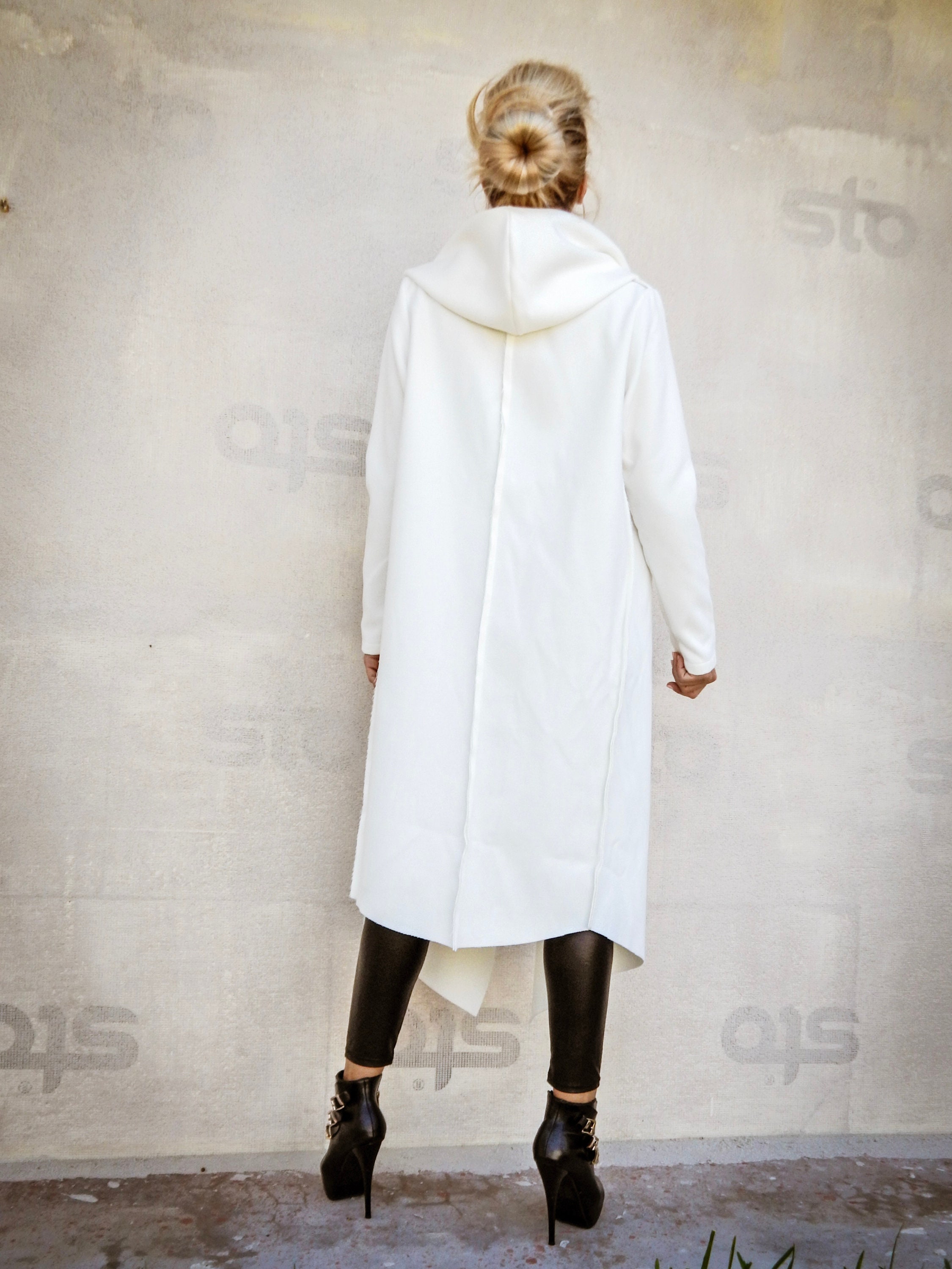 NEW Winter Coat / off White Winter Coat / Plus Size Coat Etsy UK