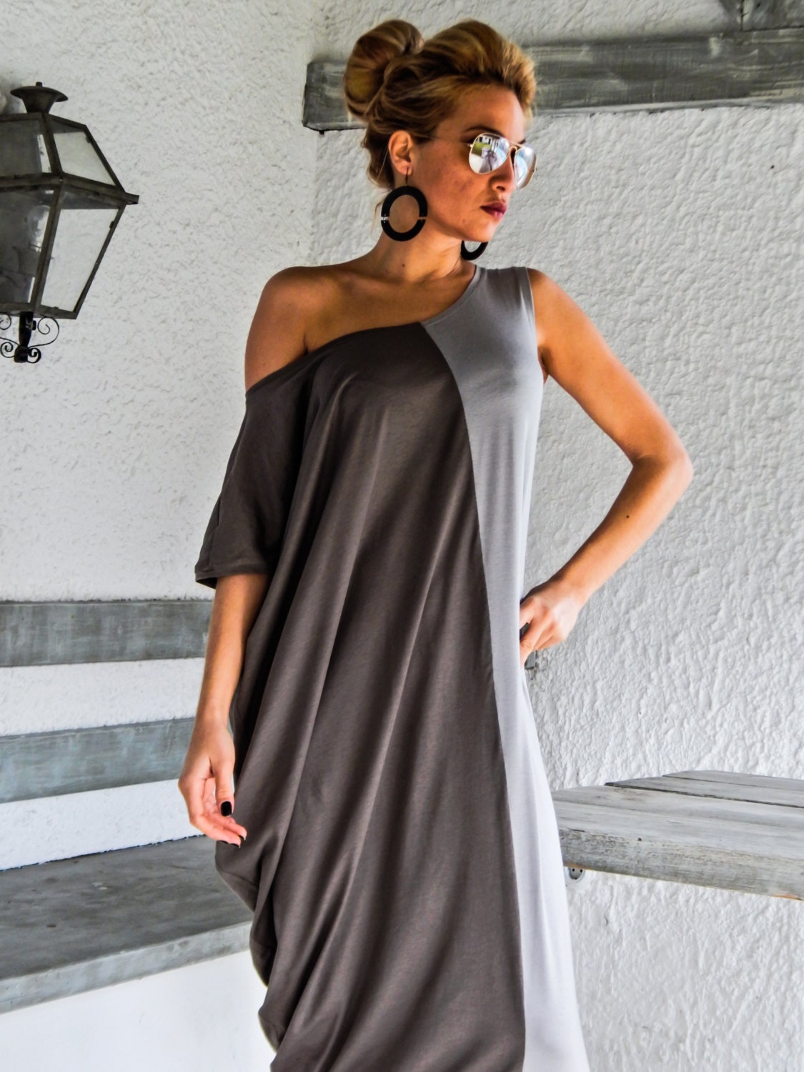 Gray Maxi Dress