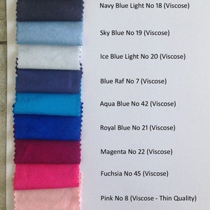 VISCOSE Color Chart image 2