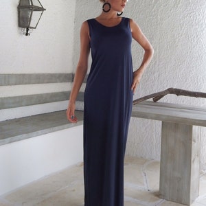Navy Blue Maxi Dress / Long Dress / Maxi Dress / Summer Maxi Dress / Plus Size Dress / Plus Size Maxi / Beach Dress / Summer Dress / #35023