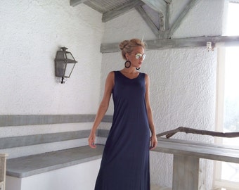 Vestido Maxi de verano / Vestido azul marino / Vestido Maxi de mujer / Kaftan / Vestido de talla grande / Vestido maxi de talla grande / Vestido de verano / Caftan / #35023