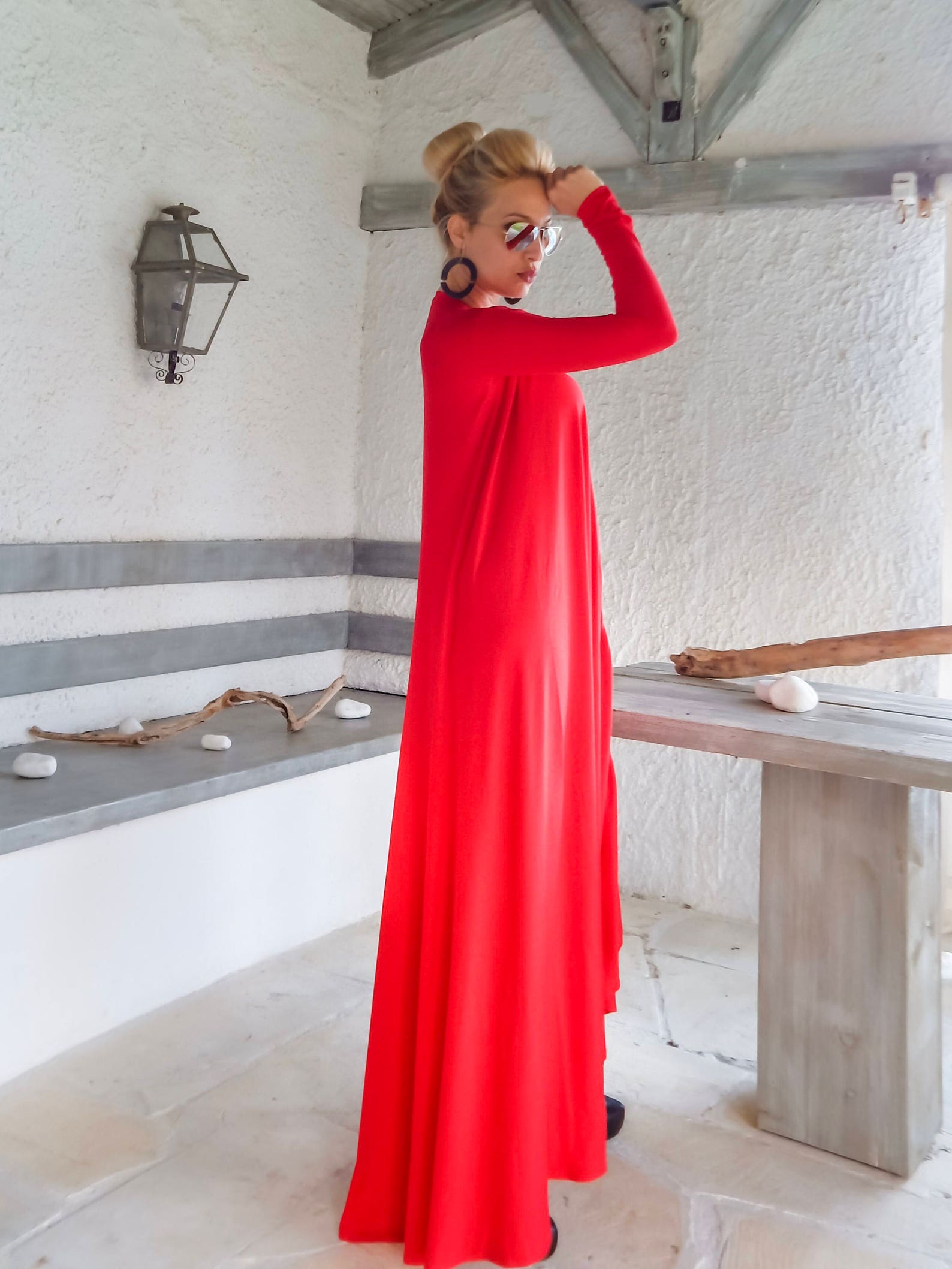 NEW ...red Maxi Dress / Red Dress / Evening Dress / Maxi Dress - Etsy