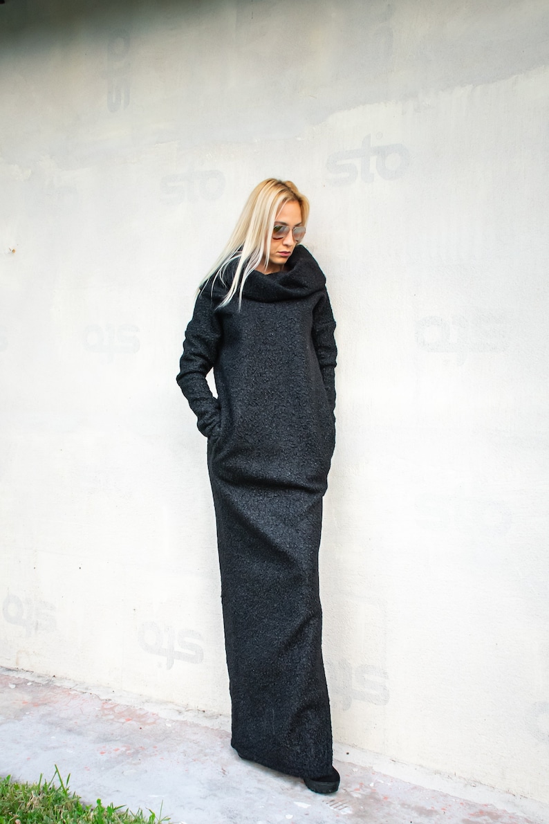 NEW Sweater dress / Winter Maxi Dress / Wool Dress / Warm Etsy