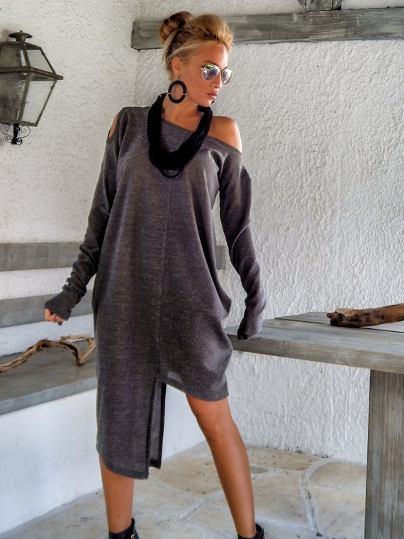 long sleeve asymmetric hem dress Ever-Pretty Elegant & Flattering Long Sleeve Asymmetrical Hem A-Line Midi Semi Formal Dress Occasion Dress