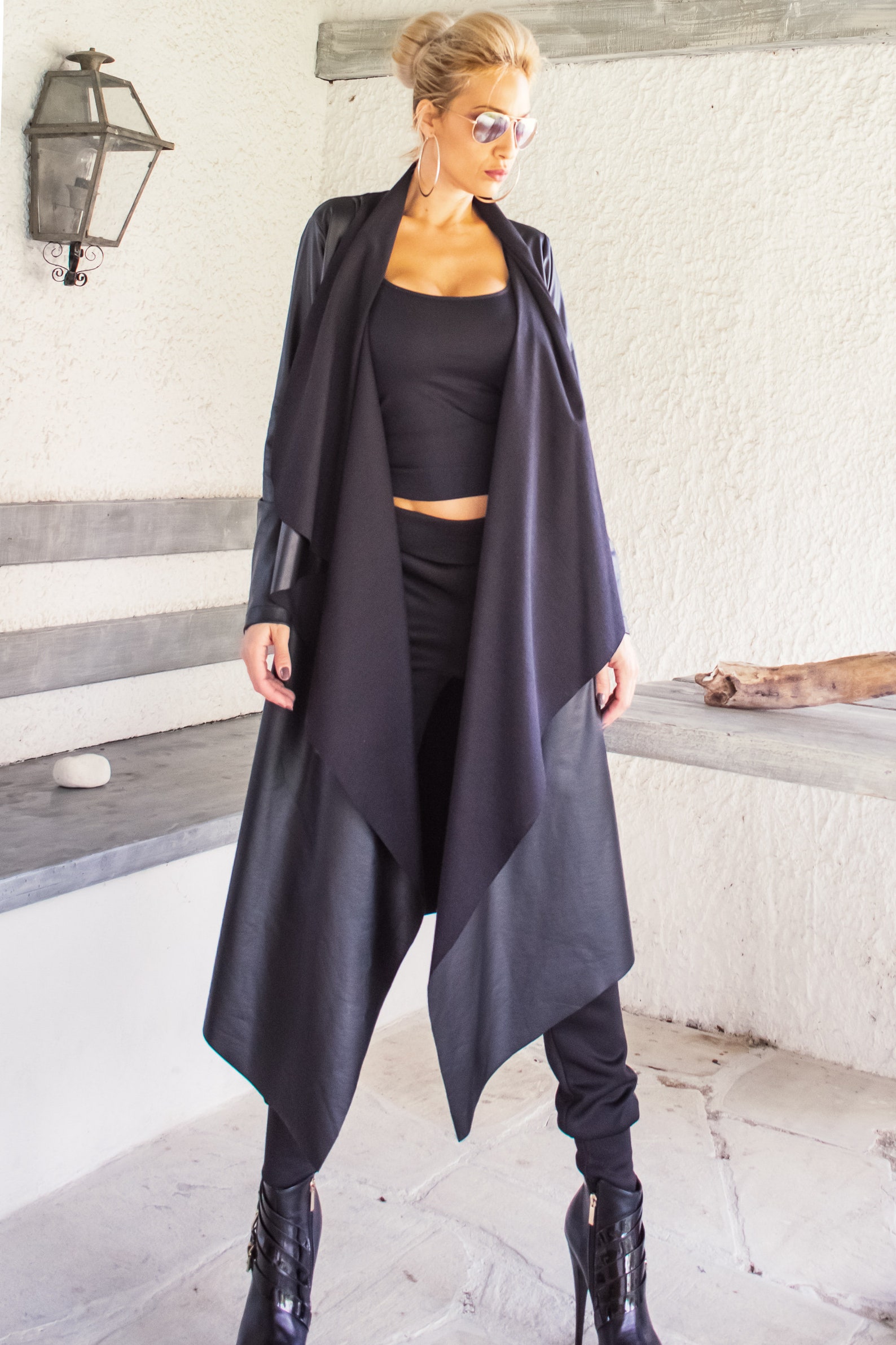The Lady In Black Knitted Vest main image 1