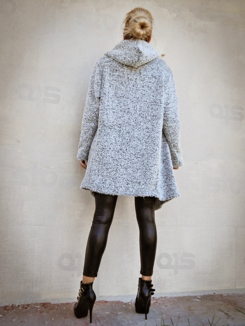 NEW Warm Winter Boucle Coat / Hooded Cardigan / Warm Hoodie Etsy