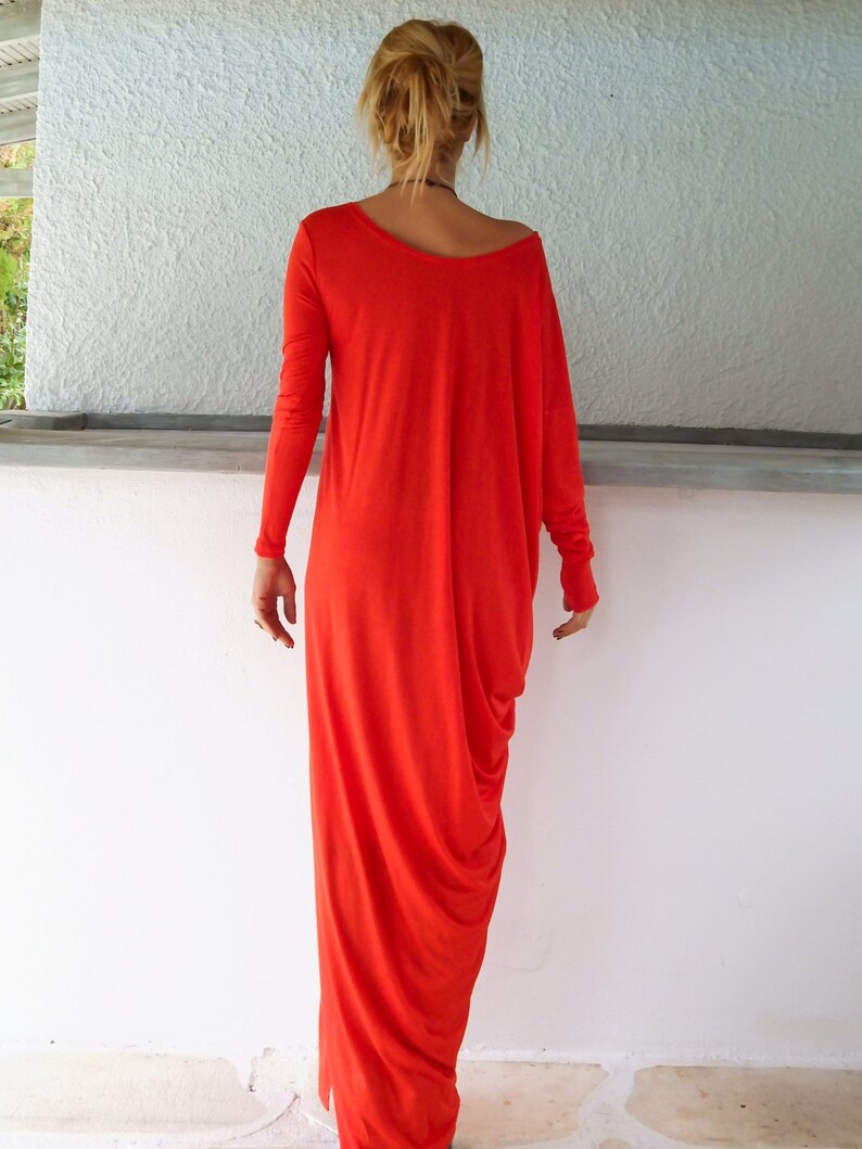 Ronnie Red Short Cotton Kaftan