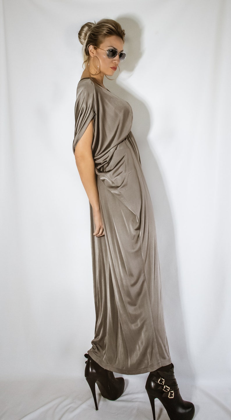 Taupe Mesh Dress Plus
