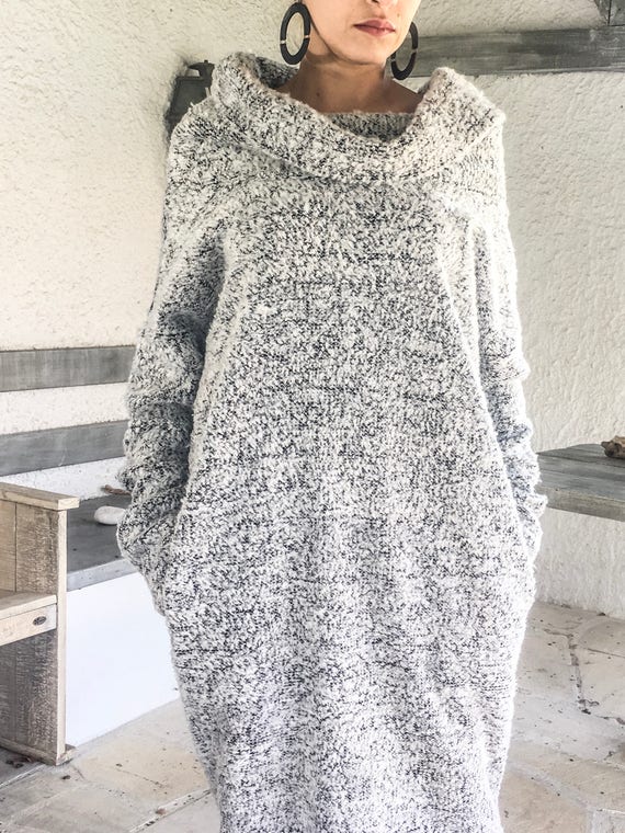 1950s Grey Fit and Flare Wool Dress, Womens Dresses, Winter Dress