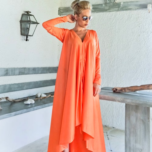 maxi dress coral Sea Introducing the Summer Stunner your new go Elastic Waist Solid Maxi Dress