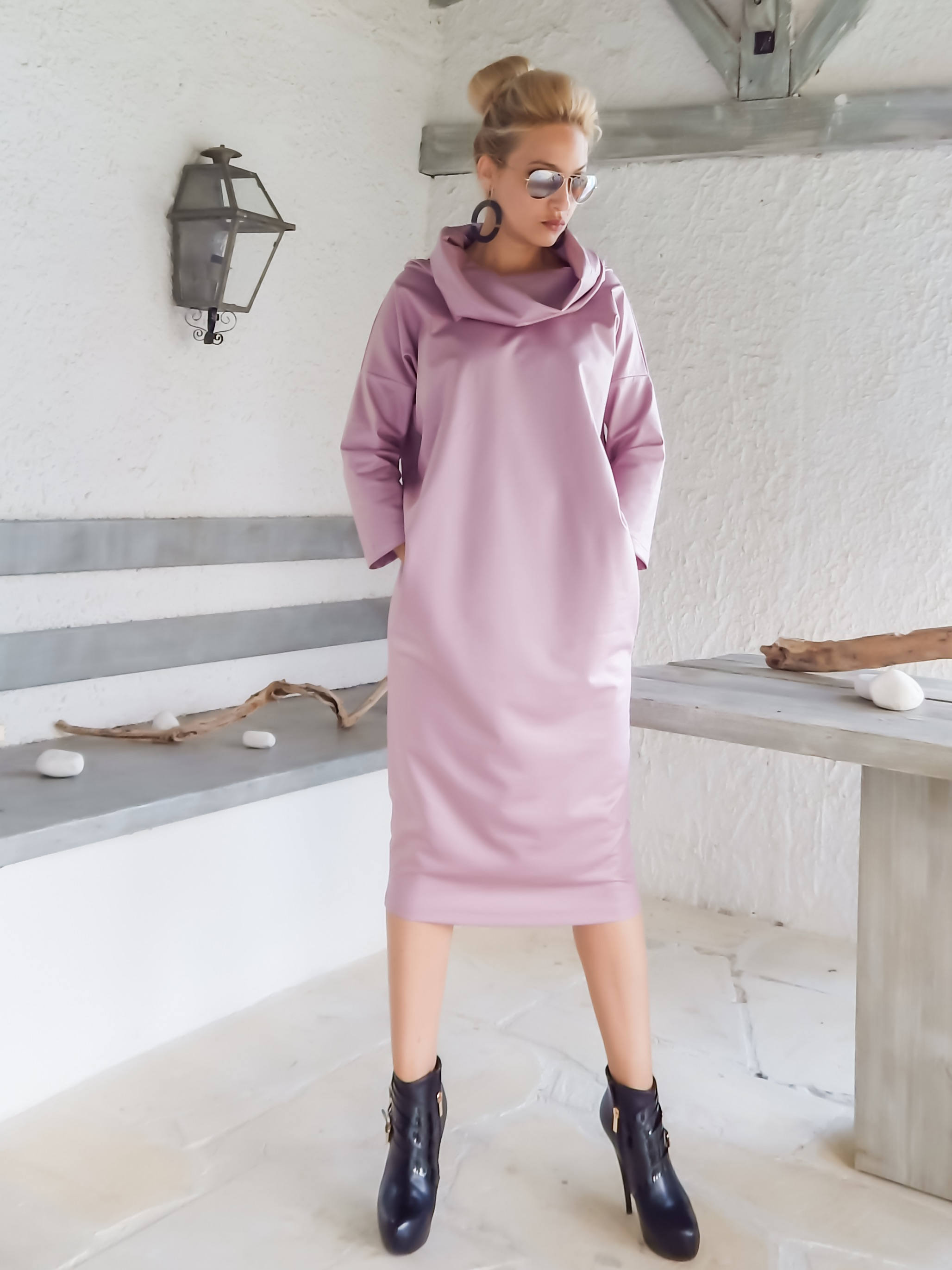 Pink leather dress 2025