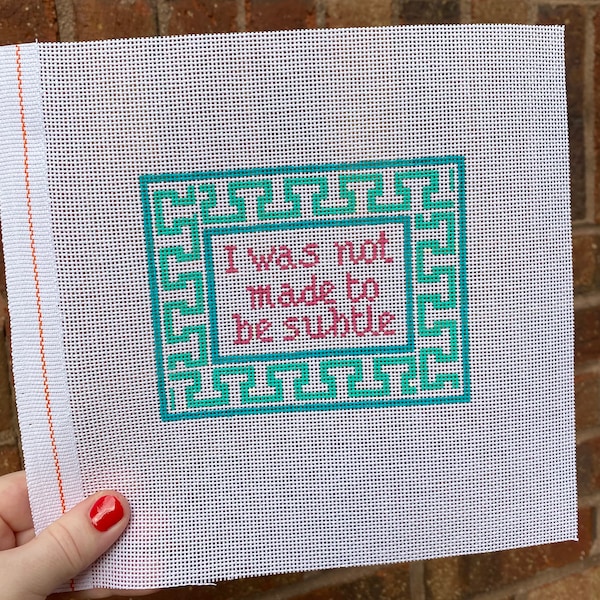 Hand Painted Needlepoint Canvas Etsy