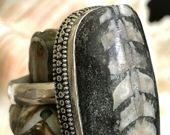 fossil silver rings for women