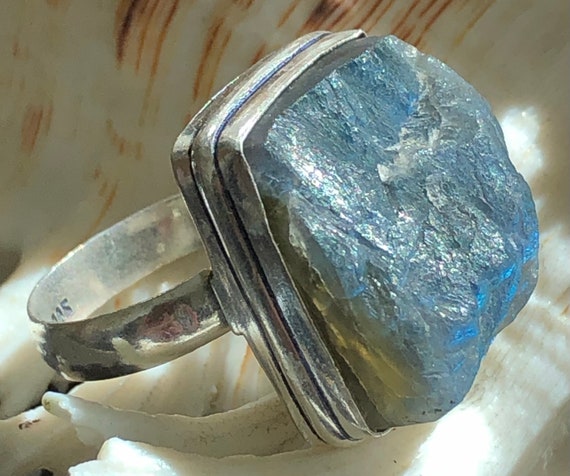 Large 3/4" Rough Blue Fiery Labradorite Gemstone … - image 7