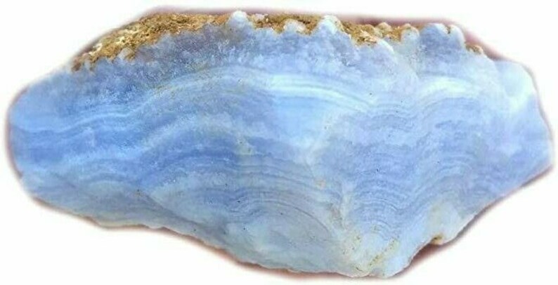 LARGE 1 58 Blue Lace Agate Statement Ring Oval .925 Sterling Silver Size 9 14