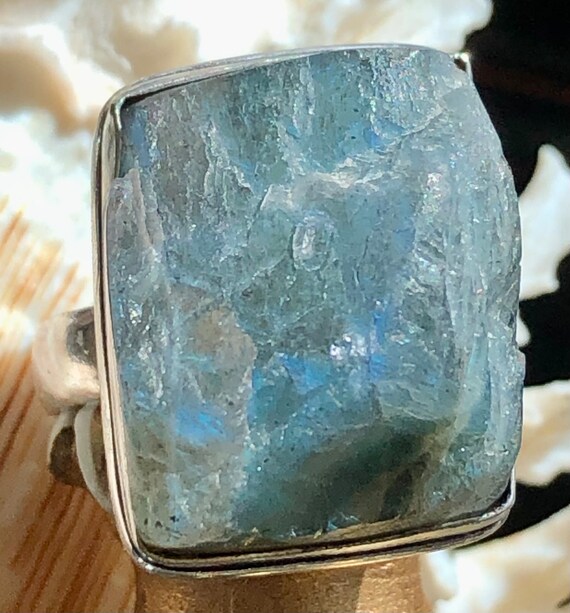 Large 3/4" Rough Blue Fiery Labradorite Gemstone … - image 3