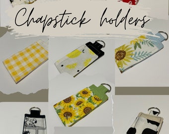 Chapstick holder for backpack book bag purse keychain car keys lanyard