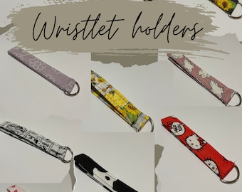 Wristlet holder for car keys keychain backpack book bag purse lanyard