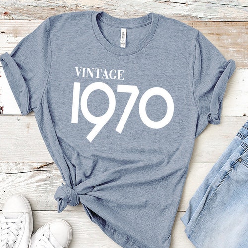 Vintage 1970 Shirt 50th Birthday 50th Birthday Gift 50th | Etsy