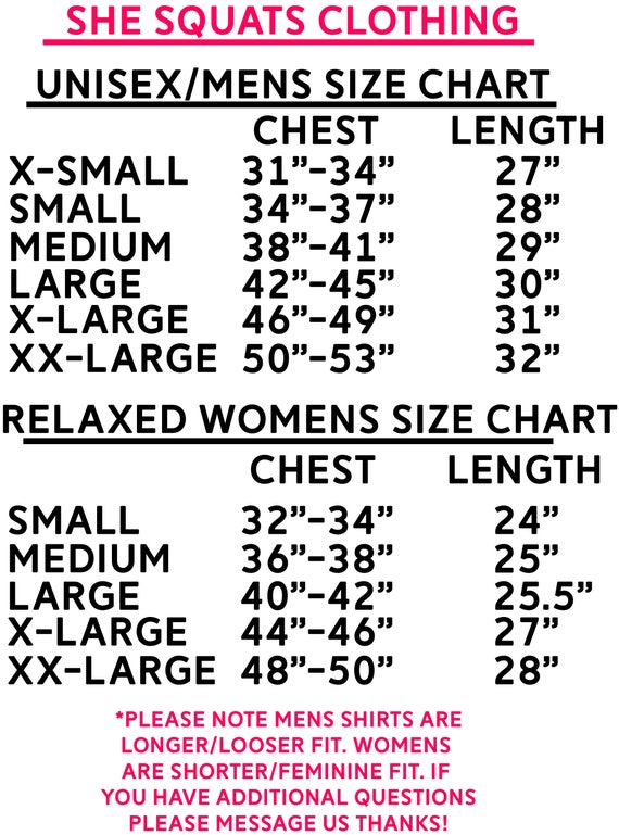 Womens Sweater Size Chart