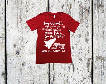 Kids Christmas Shirt - Vacation - hey griswold - tree funny wagon holiday youth tshirt.