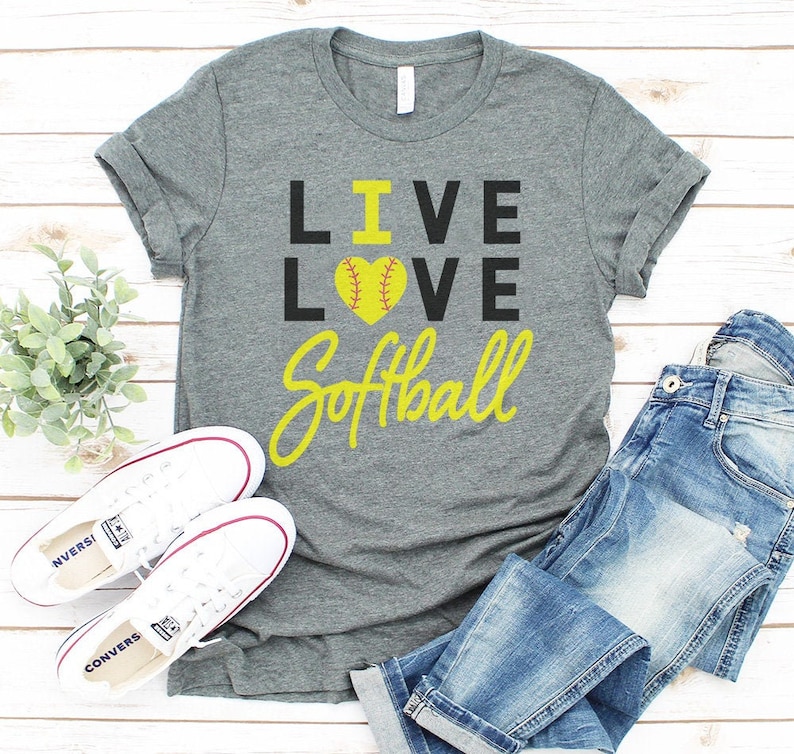 love softball shirt