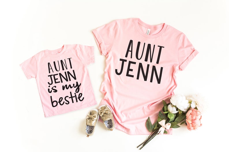Aunt Niece Nephew Matching Family T Shirt Sets Auntie Gifts Etsy