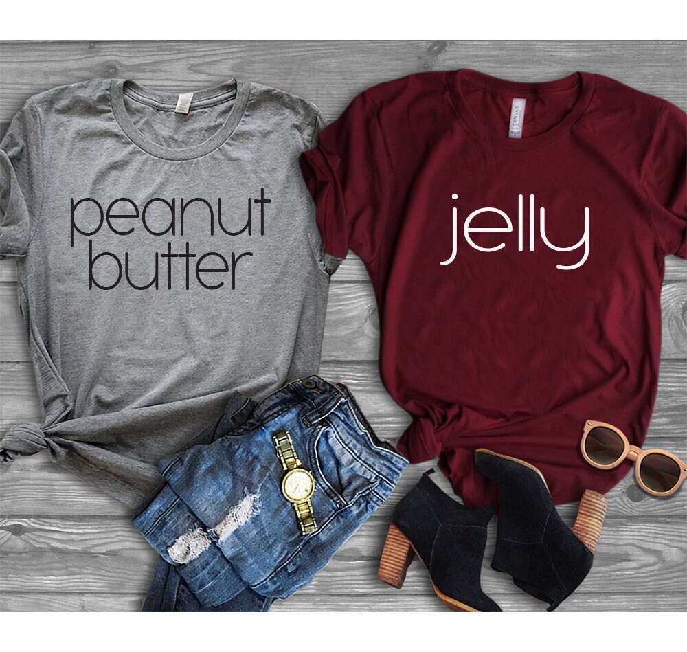 Peanut butter and jelly best friend shirts Clearance