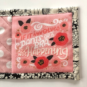 Pants and Bra Fun Mug Rug