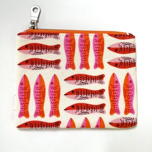 Ruby Star Sardines Small Zipper Pouch