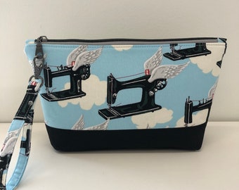 Flying Machines Zipper Pouch with Wristlet