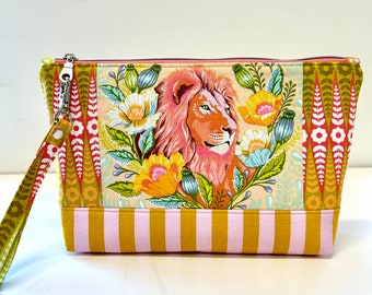 Tula Pink Everglow Good Hair Day Large Zipper Pouch