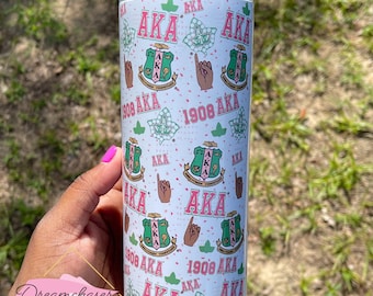 Sorority Tumbler, Alpha Kappa Tumbler, Aka Tumbler, Aka Gift