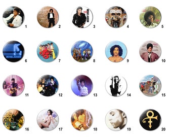 Pop, R&B, Old School (A) Pins Buttons (1.25 inch / 32mm)