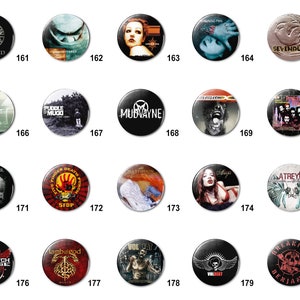 Heavy Metal / Hard Rock (I) Pins Buttons (1.25 inch / 32mm)