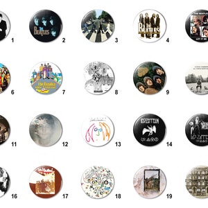 Classic Rock (A) Pins Buttons (1.25 inch / 32mm)