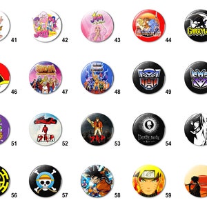 Cartoons / Animation (C) Pins Buttons Badge  (1.25 inch / 32mm)