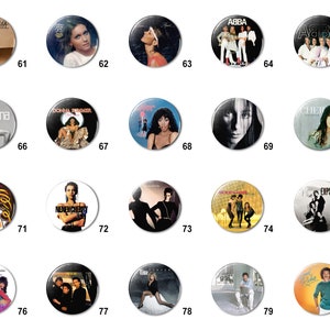 Pop, R&B, Old School (D) Pins Buttons (1.25 inch / 32mm)