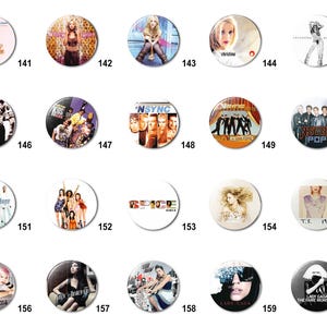 Pop, R&B, Old School (H) Pins Buttons (1.25 inch / 32mm)