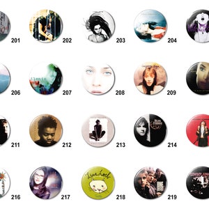 90&#39;s - 2K Indie Alt Rock (K) Pins Buttons (1.25 inch / 32mm)