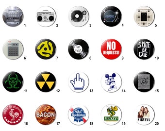 Miscellaneous Pins Buttons (A) (1.25 inch / 32mm)