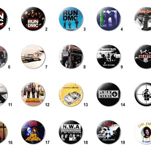 Hip Hop / Rap (A) Pins Buttons (1.25 inch / 32mm)