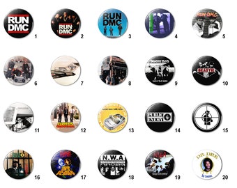 Hip Hop / Rap (A) Pins Buttons (1.25 inch / 32mm)