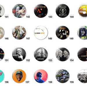 Hip Hop / Rap (H) Pins Buttons (1.25 inch / 32mm)