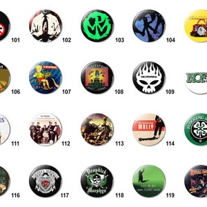 Punk Rock Hardcore (E) Pins Buttons (1.25 inch / 32mm)