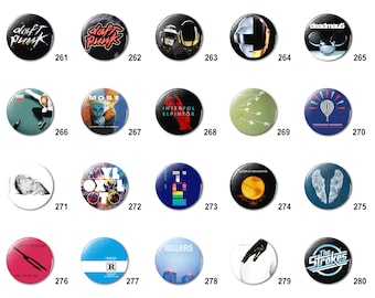 90's - 2K Indie Alt Rock (N) Pins Buttons (1.25 inch / 32mm)