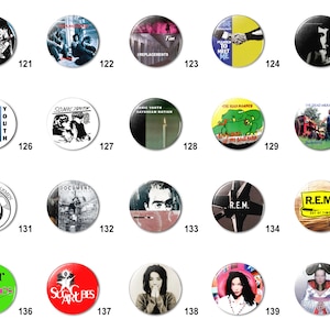 90&#39;s - 2K Indie Alt Rock (G) Pins Buttons (1.25 inch / 32mm)