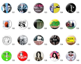 90's - 2K Indie Alt Rock (G) Pins Buttons (1.25 inch / 32mm)