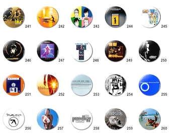 90's - 2K Indie Alt Rock (M) Pins Buttons (1.25 inch / 32mm)